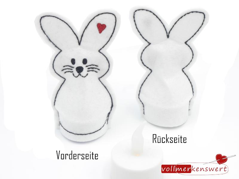 LED-Cover Hase als Osterdeko